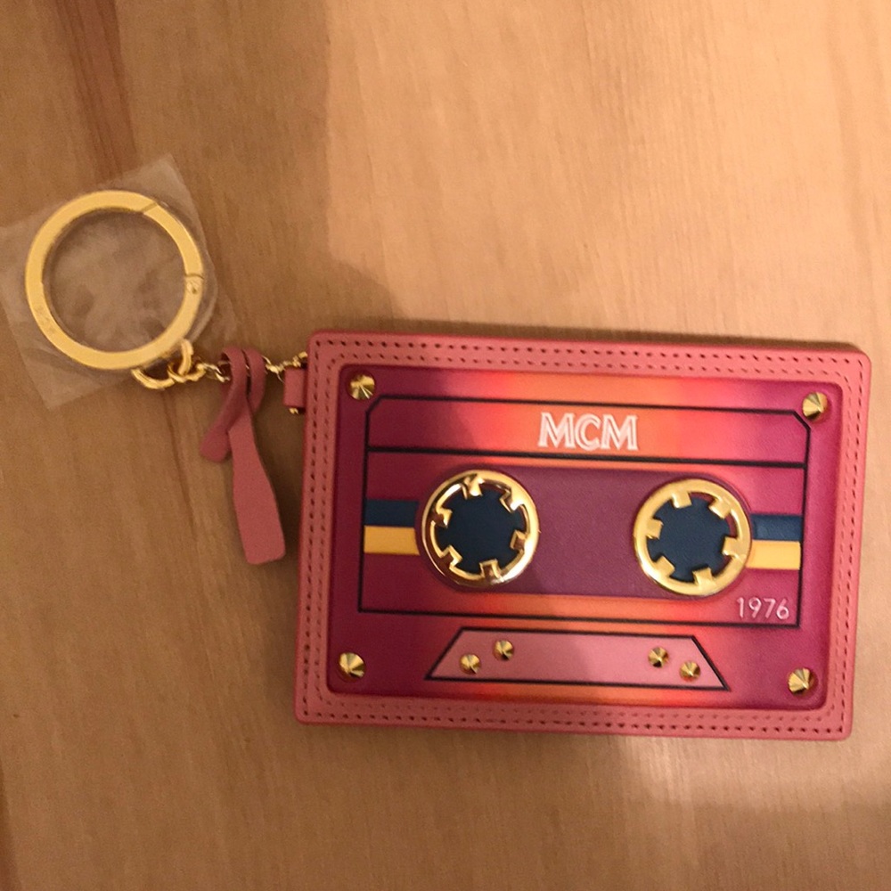 Pink Tape Cardholder Keyring